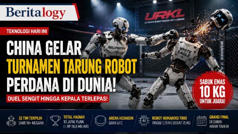 China Gelar Turnamen Tarung Robot Perdana, Duel Sengit hingga Kepala Terlepas