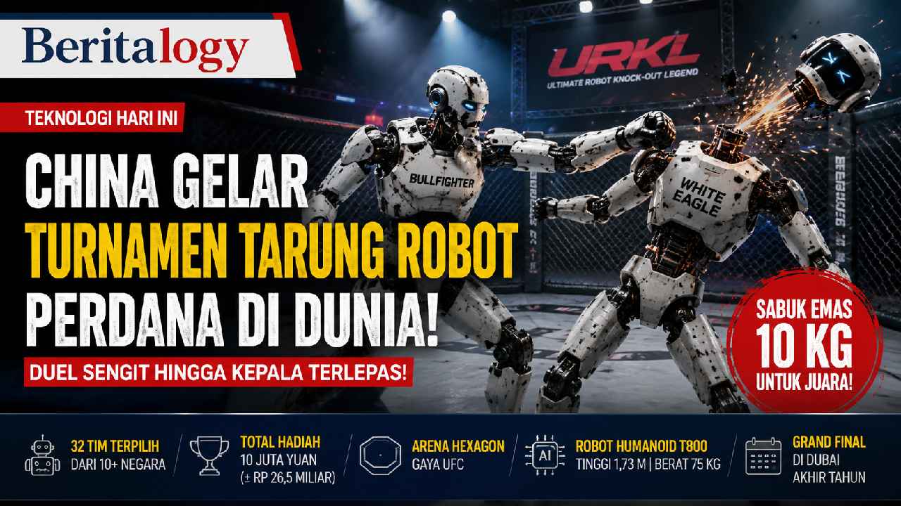 China Gelar Turnamen Tarung Robot Perdana, Duel Sengit hingga Kepala Terlepas