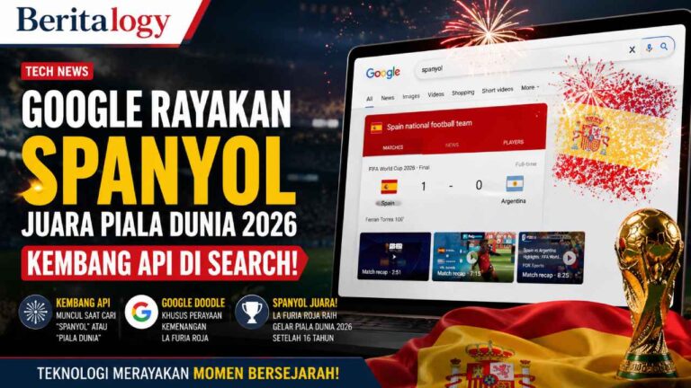 Google Rayakan Spanyol Juara Piala Dunia 2026 dengan Kembang Api di Search
