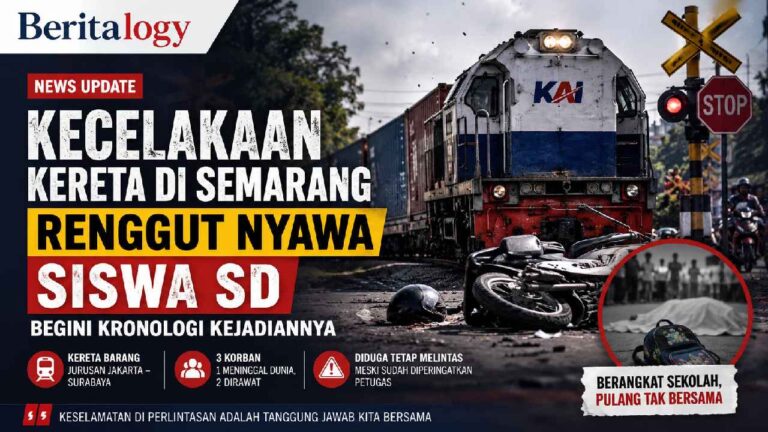 Kecelakaan Kereta di Semarang Renggut Nyawa Siswa SD, Begini Kronologi Kejadiannya