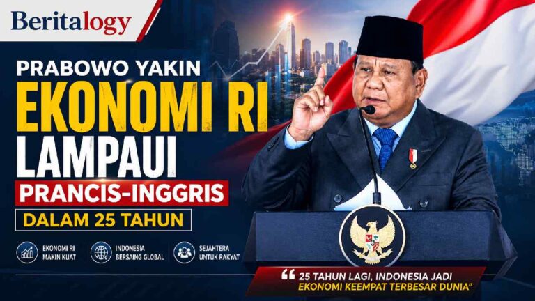 Prabowo Yakin Ekonomi RI Lampaui Prancis Inggris Dalam 25 Tahun