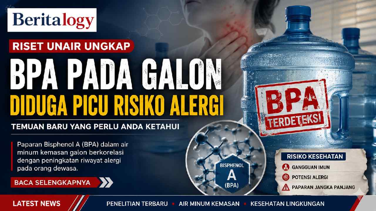 Riset Unair Ungkap Dugaan Kaitan BPA pada Galon dengan Risiko Alergi
