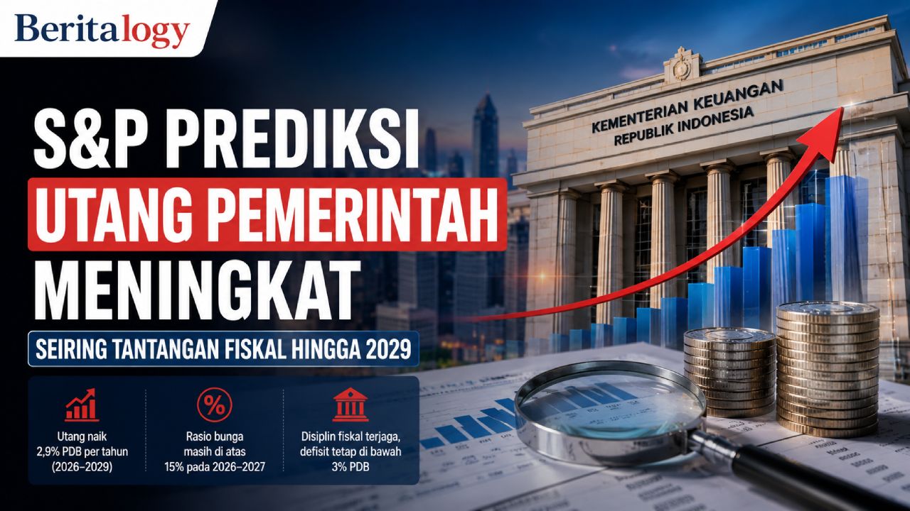 S&P Prediksi Utang Pemerintah Meningkat Seiring Tantangan Fiskal Hingga 2029