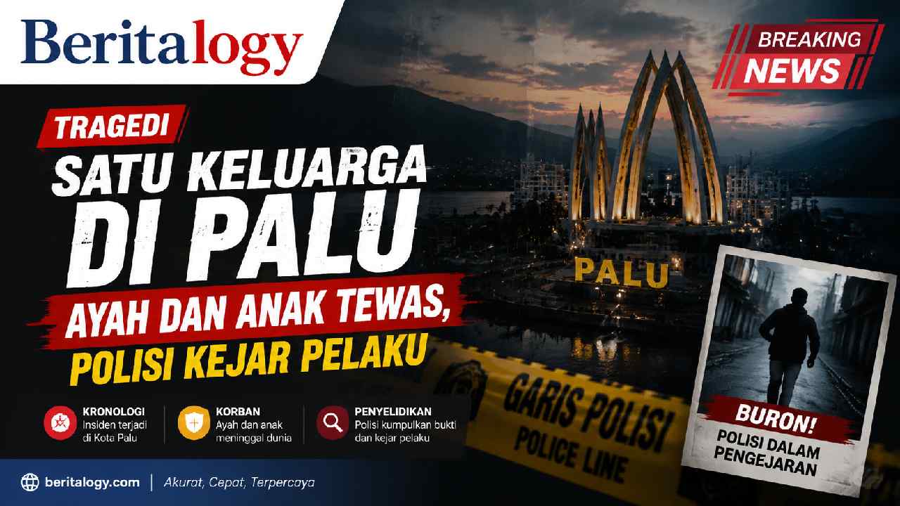 Tragedi Satu Keluarga di Palu, Ayah dan Anak Tewas, Polisi Kejar Pelaku