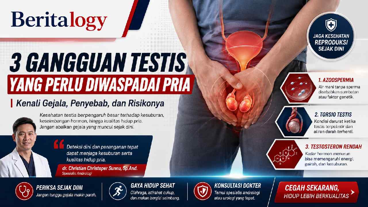3 Gangguan Testis yang Perlu Diwaspadai Pria, Kenali Gejala dan Risikonya