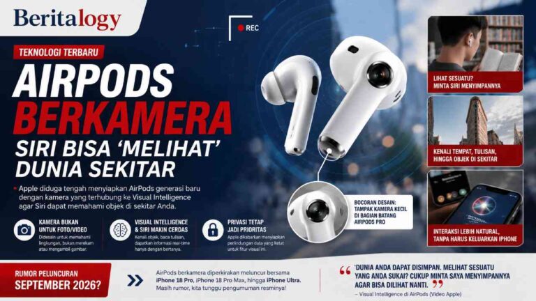 AirPods Berkamera Muncul di Video Apple, Siri Bisa ‘Melihat’ Dunia Sekitar
