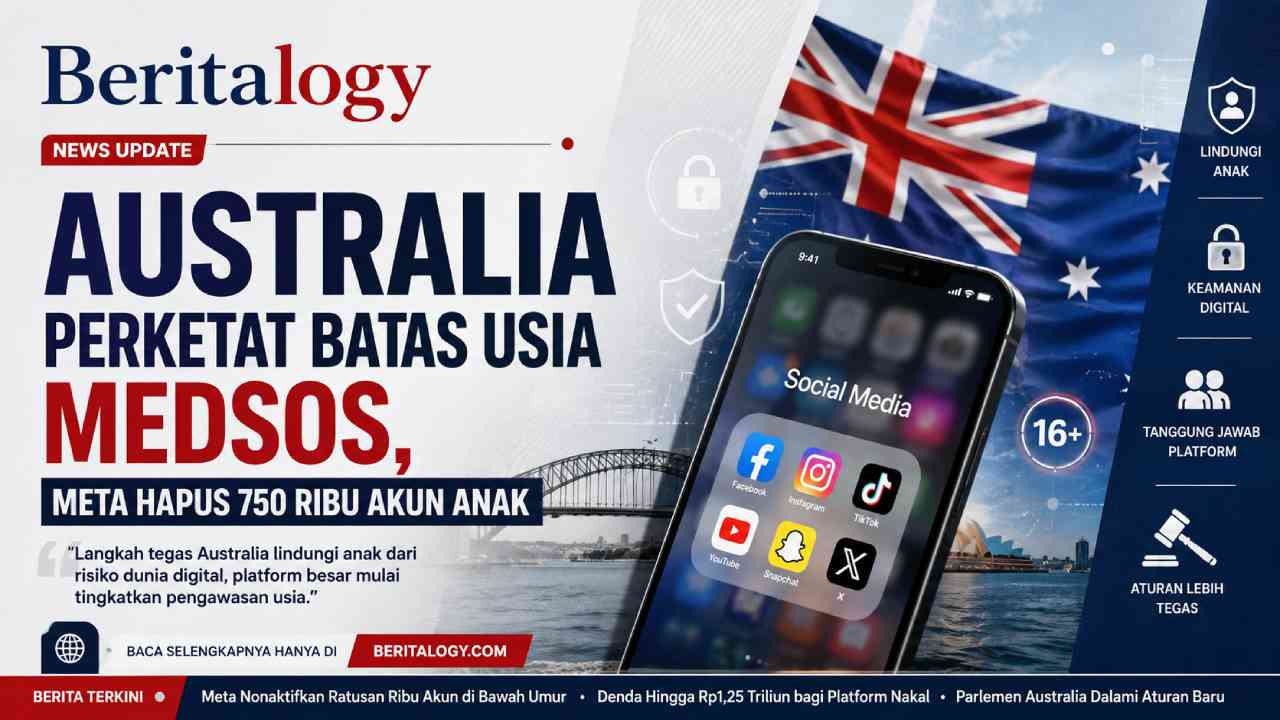 Australia Perketat Batas Usia Medsos, Meta Hapus 750 Ribu Akun Anak