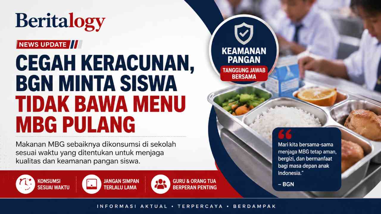 Cegah Keracunan, BGN Minta Siswa Tidak Bawa Menu MBG Pulang