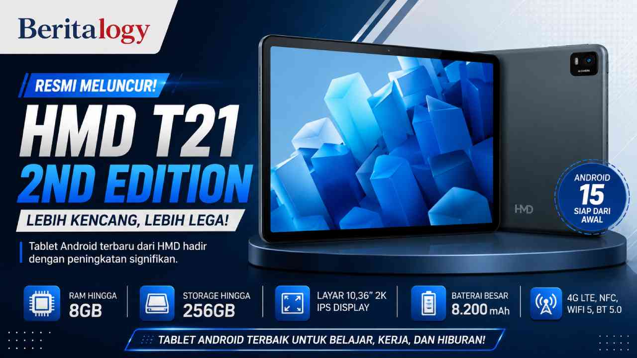 HMD T21 2nd Edition Meluncur dengan RAM 8 GB dan Storage 256 GB