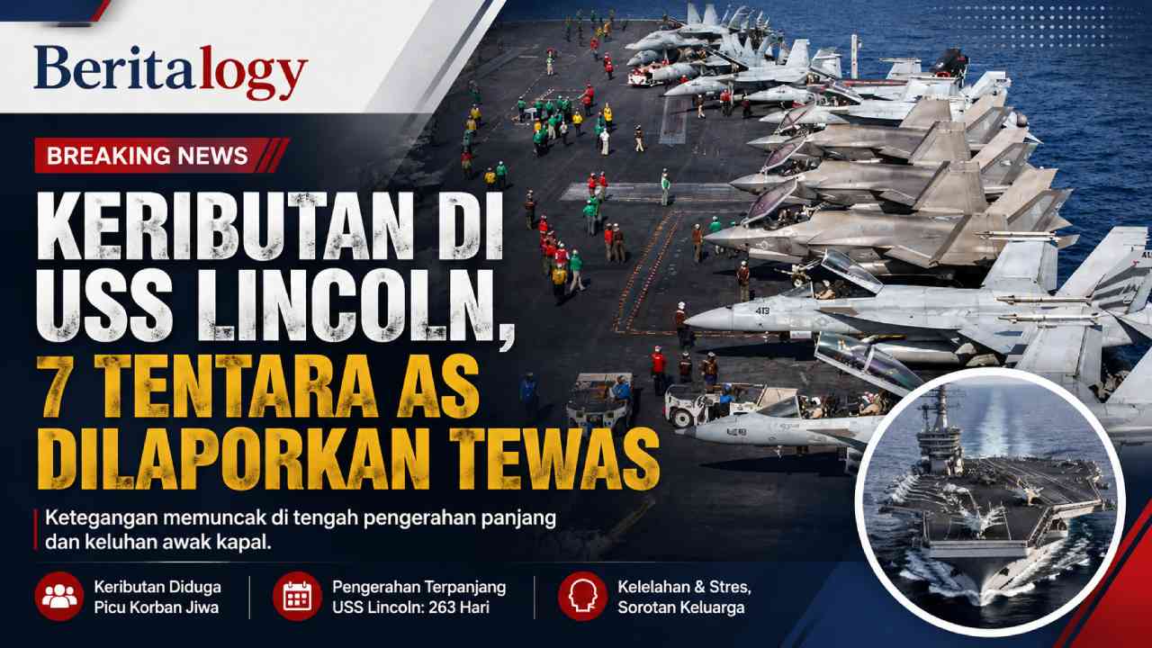 Kronologi 7 Tentara AS Dilaporkan Tewas Usai Berkelahi di Kapal USS Lincoln