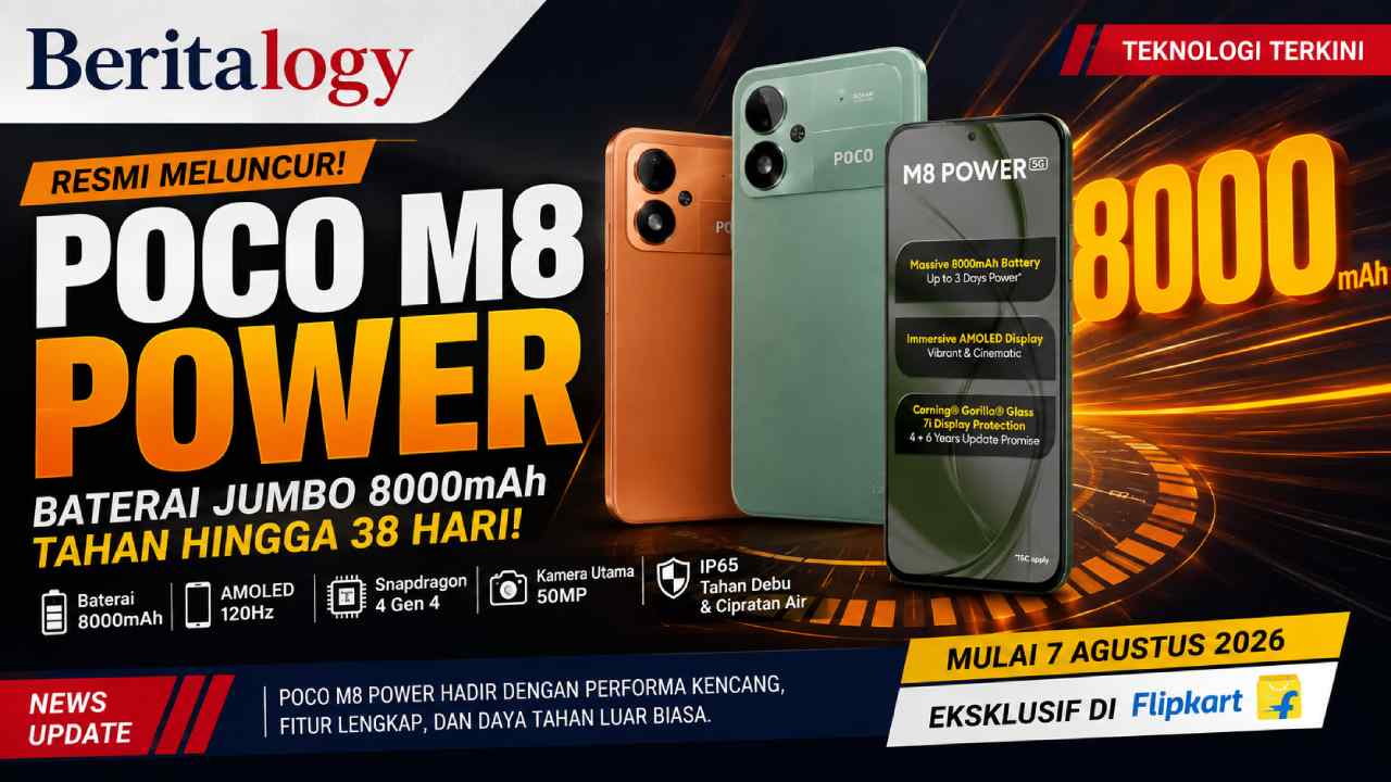 Poco M8 Power Resmi Hadir Bawa Baterai Jumbo Tahan 38 Hari