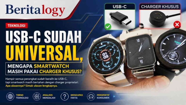USB-C Sudah Universal, Mengapa Smartwatch Masih Pakai Charger Khusus?