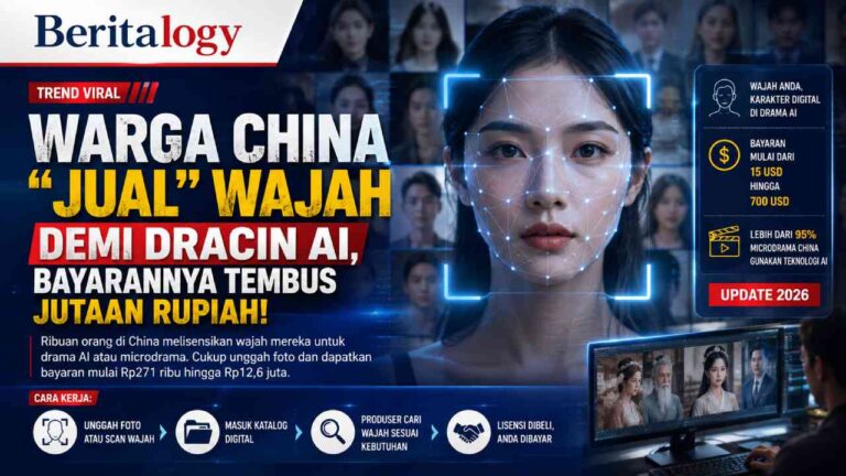 Warga China Mulai “Jual” Wajah demi Dracin AI, Bayarannya Tembus Jutaan Rupiah