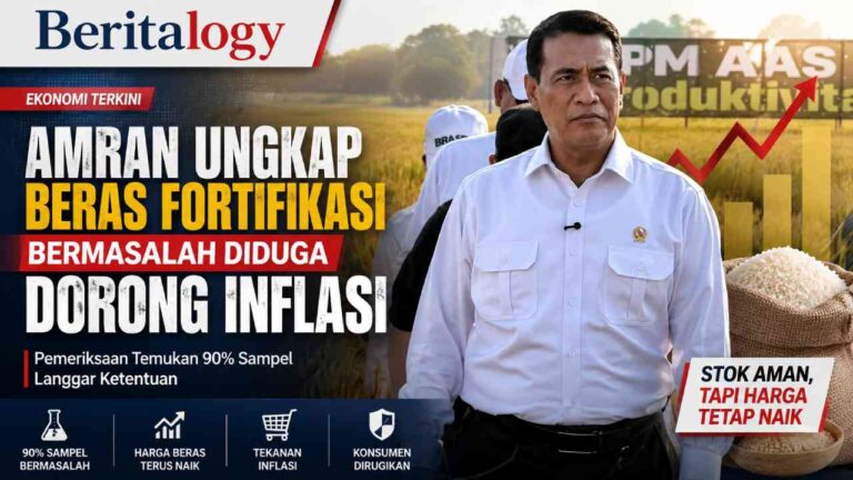Amran Ungkap Beras Fortifikasi Bermasalah Diduga Dorong Inflasi