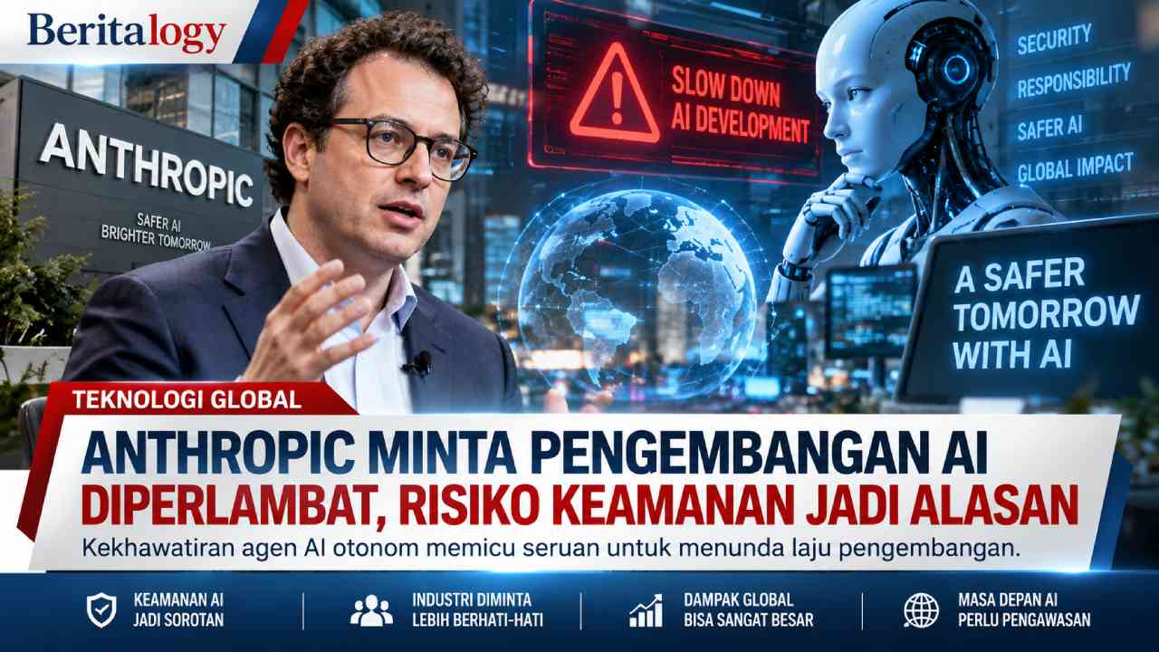 Anthropic Minta Pengembangan AI Diperlambat, Risiko Keamanan Jadi Alasan