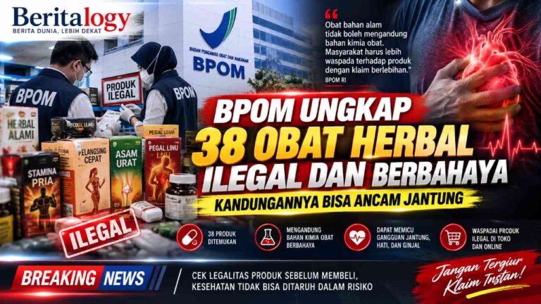 BPOM Ungkap 38 Obat Herbal Ilegal, Kandungannya Bisa Ancam Jantung