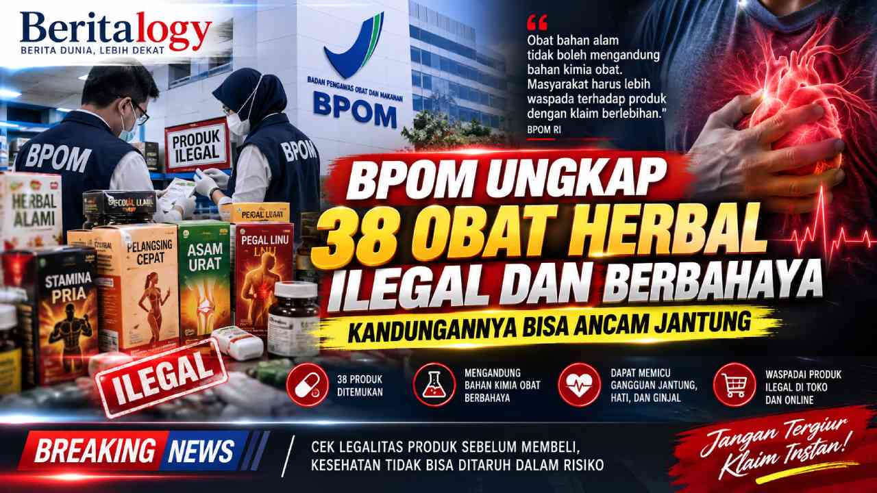 BPOM Ungkap 38 Obat Herbal Ilegal, Kandungannya Bisa Ancam Jantung