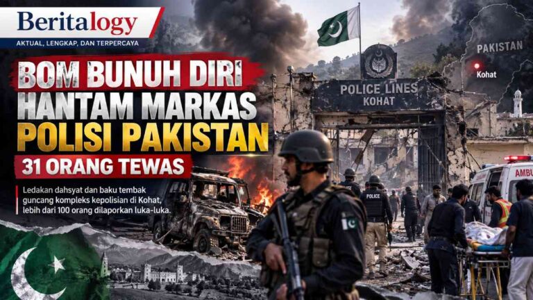 Bom Bunuh Diri Hantam Markas Polisi Pakistan, 31 Orang Tewas
