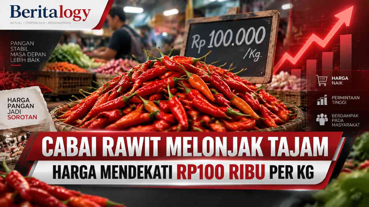 Cabai Rawit Melonjak Tajam, Harga Pasar Mendekati Rp100 Ribu per Kg