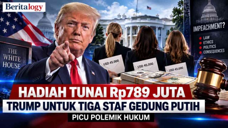 Hadiah Tunai Rp789 Juta Trump untuk Tiga Staf Gedung Putih Picu Polemik Hukum