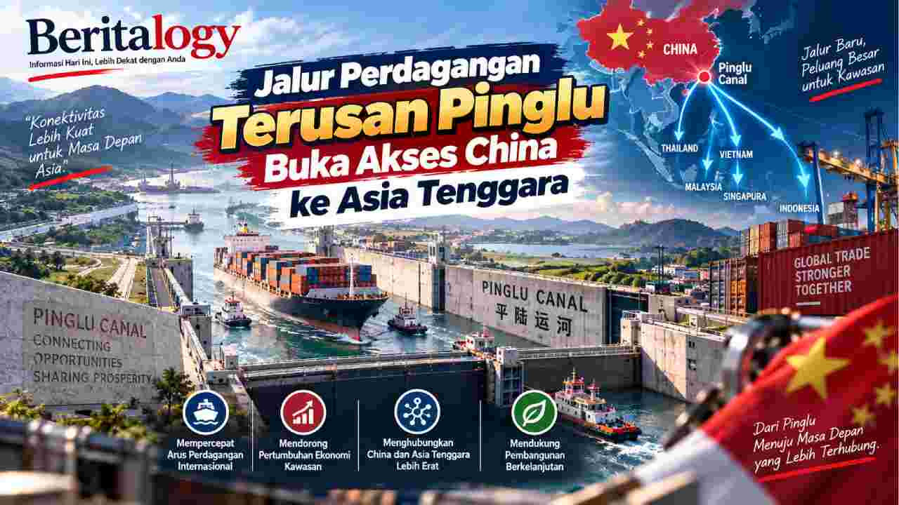 Jalur Perdagangan Terusan Pinglu Buka Akses China ke Asia Tenggara