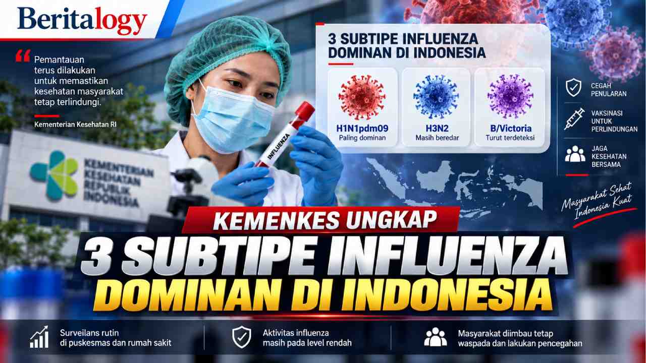 Kemenkes Ungkap 3 Subtipe Influenza Dominan di Indonesia