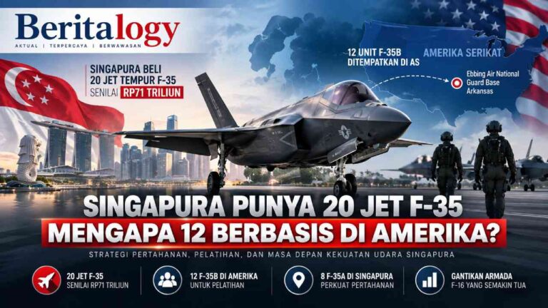 Singapura Beli 20 Jet Tempur Siluman F-35 Rp71 Triliun, Mengapa 12 Unit Justru Ditempatkan di AS?