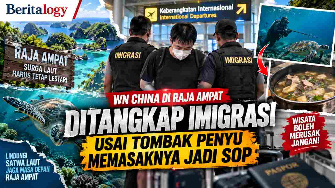 WN China di Raja Ampat Diamankan Terkait Penyu