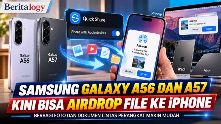 AirDrop Kini Bisa Dipakai Galaxy A56 dan A57 ke iPhone