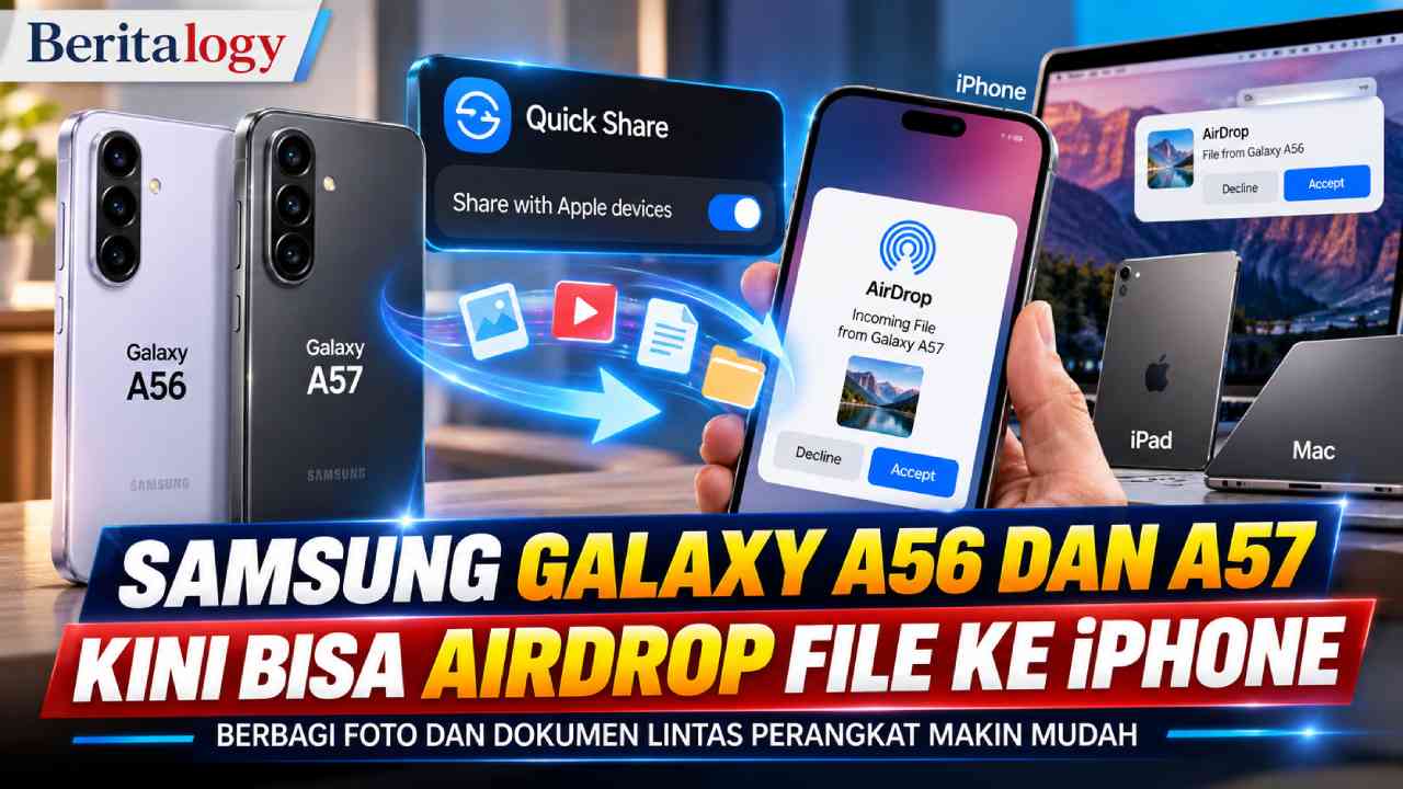 AirDrop Kini Bisa Dipakai Galaxy A56 dan A57 ke iPhone