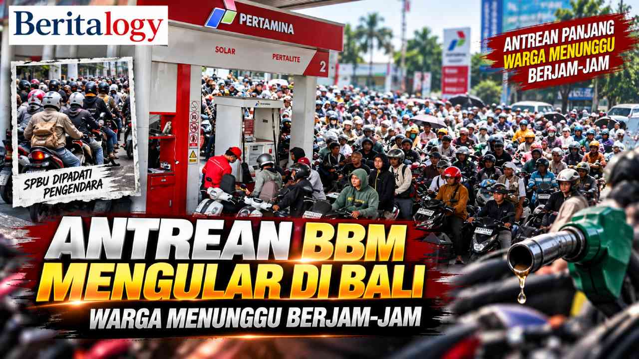 Antrean BBM Mengular di Bali, Warga Menunggu Berjam-jam
