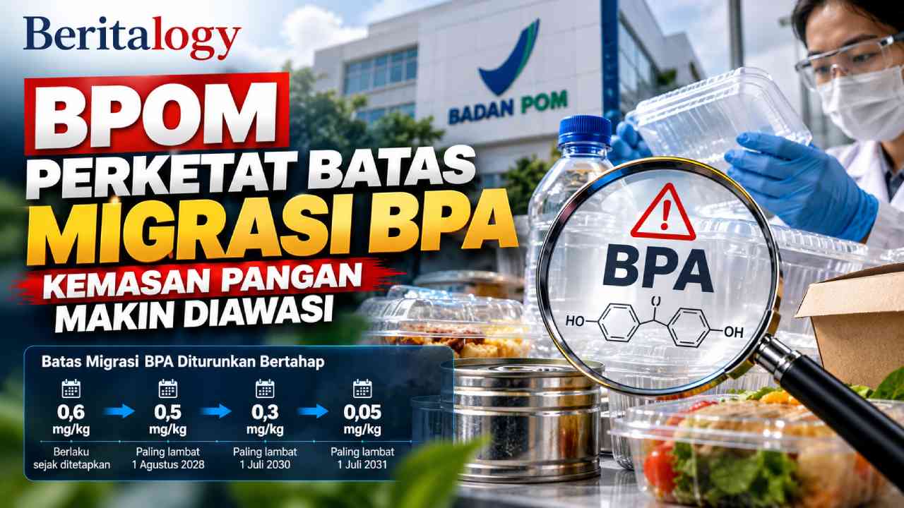 BPOM Perketat Batas Migrasi BPA, Kemasan Pangan Makin Diawasi