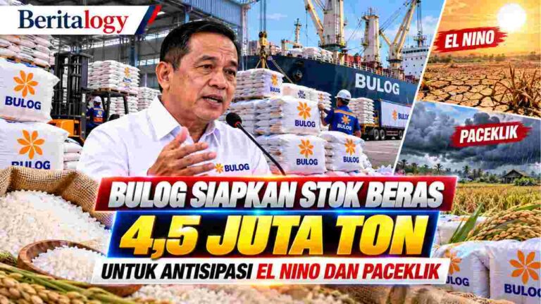 Bulog Siapkan Stok Beras 4,5 Juta Ton untuk Antisipasi El Nino dan Paceklik