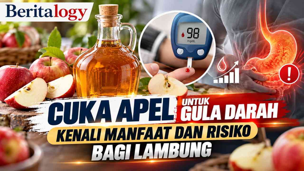 Cuka Apel untuk Gula Darah, Kenali Manfaat dan Risiko bagi Lambung