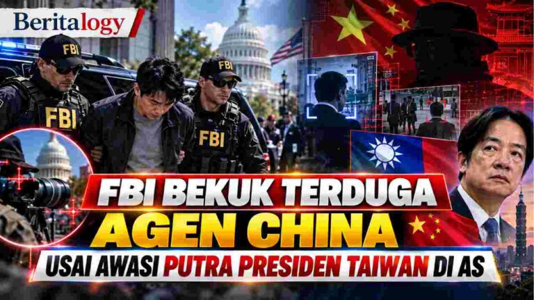 FBI Bekuk Terduga Agen China Usai Awasi Putra Presiden Taiwan di AS
