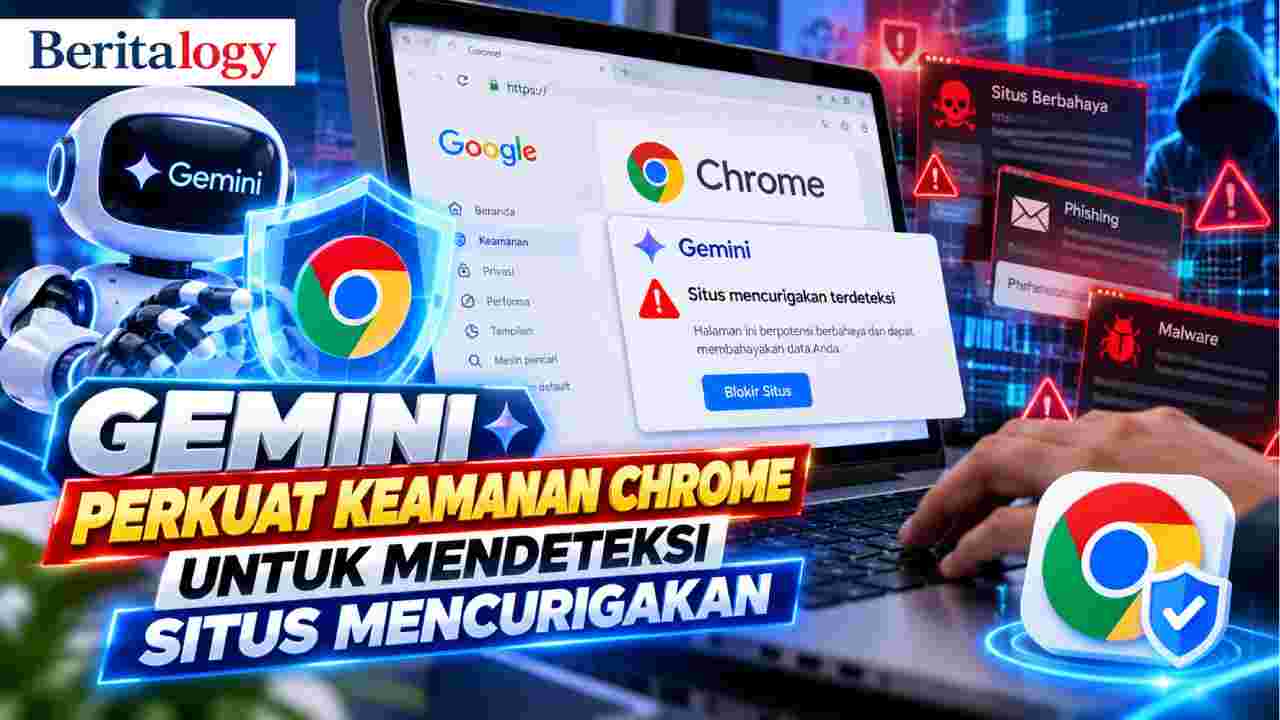Gemini Perkuat Keamanan Chrome untuk Mendeteksi Situs Mencurigakan