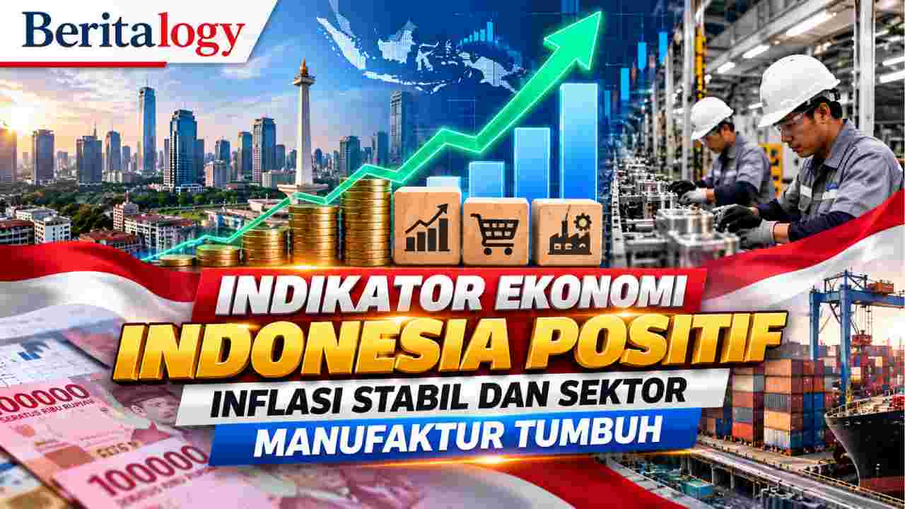 Indikator Ekonomi Indonesia Positif, Inflasi Stabil dan Sektor Manufaktur Tumbuh
