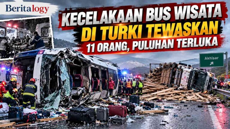 Kecelakaan Bus Wisata di Turki Tewaskan 11 Orang, Puluhan Terluka