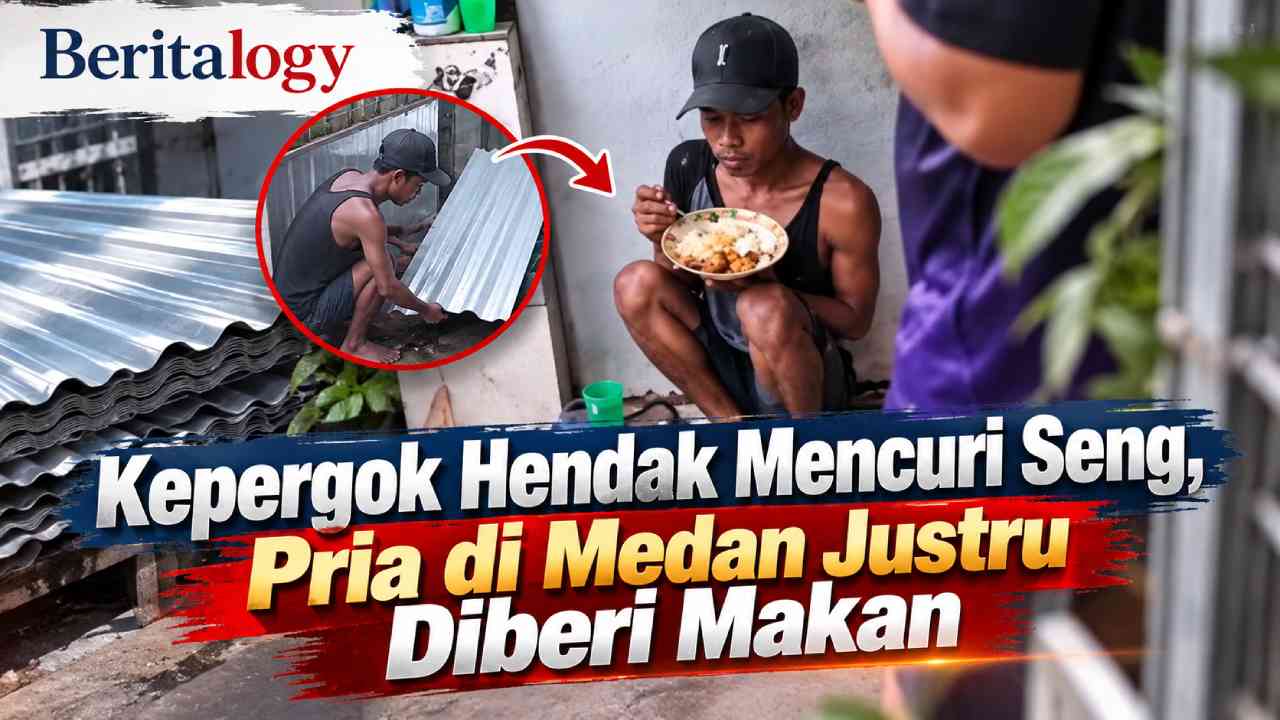 Kepergok Hendak Mencuri Seng, Pria di Medan Justru Diberi Makan