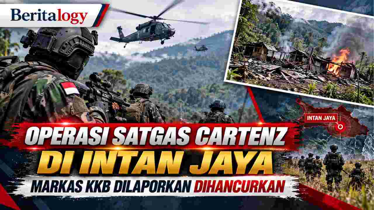 Operasi Satgas Cartenz di Intan Jaya, Markas KKB Dilaporkan Dihancurkan