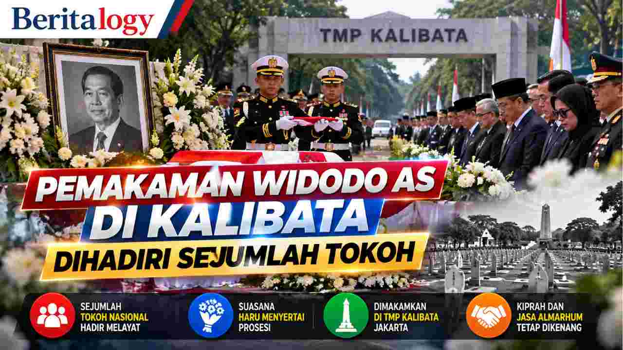 Pemakaman Widodo AS di Kalibata Dihadiri Sejumlah Tokoh