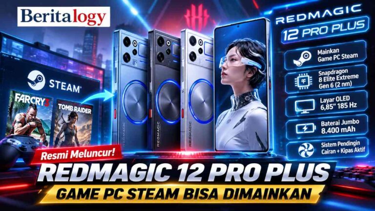 Redmagic 12 Pro Plus Resmi, Game PC Steam Bisa Dimainkan