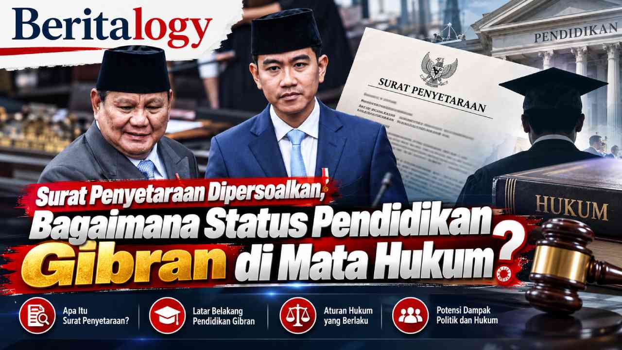 Surat Penyetaraan Dipersoalkan, Bagaimana Status Pendidikan Gibran di Mata Hukum?