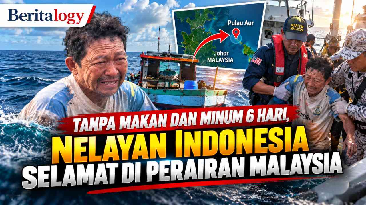 Tanpa Makan dan Minum 6 Hari, Nelayan Indonesia Selamat di Perairan Malaysia