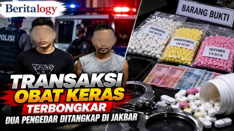 Transaksi Obat Keras Terbongkar, Dua Pengedar Ditangkap di Jakbar