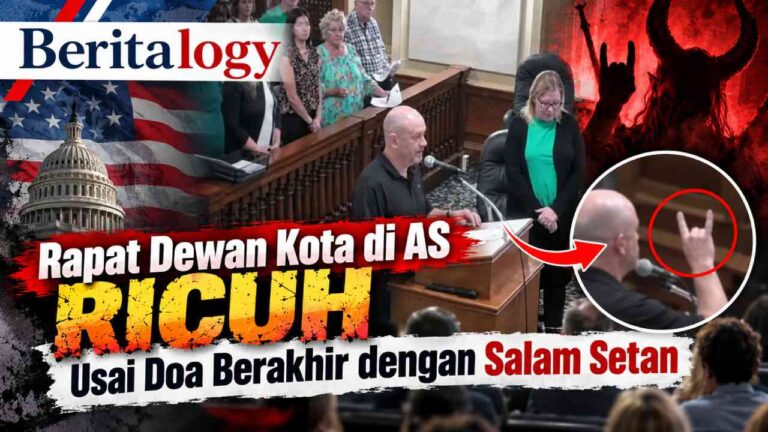 Rapat Dewan Kota di AS Ricuh Usai Doa Berakhir dengan Salam Setan